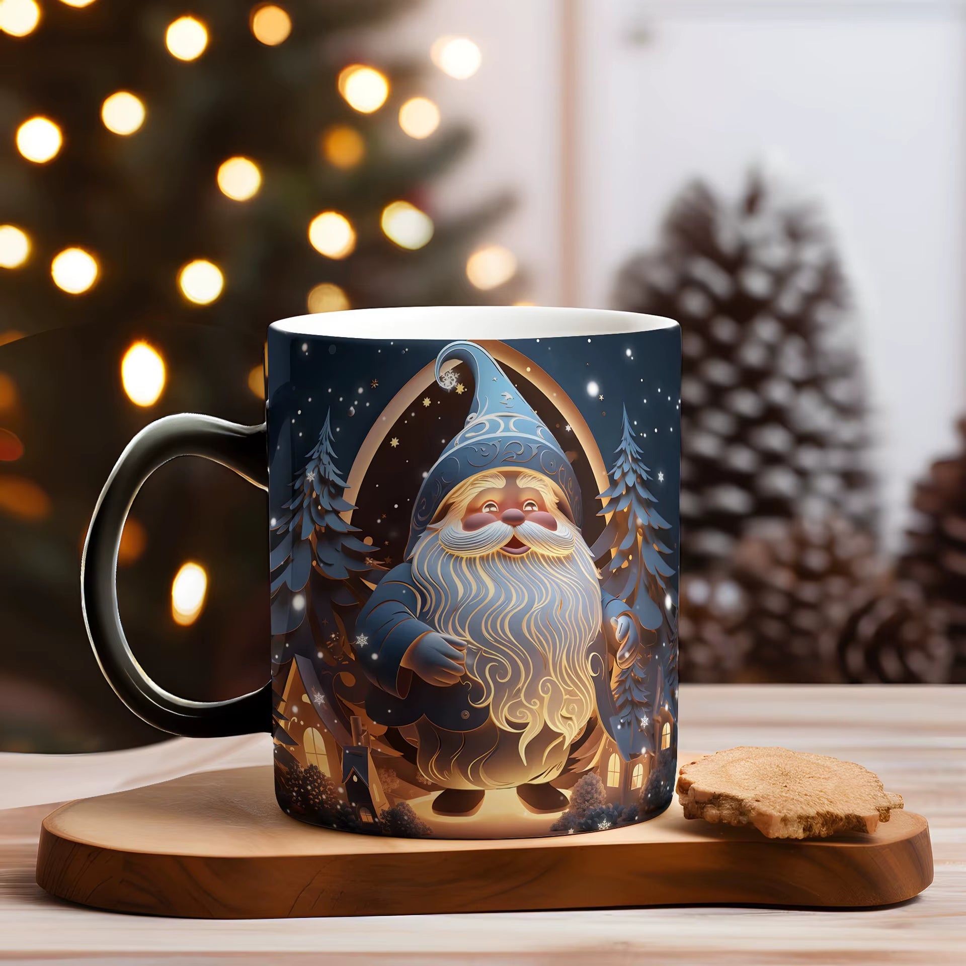 Christmas Color Changing Mug Santa Claus Ceramic Magic Mug Elk Heat Sensitive Coffee Cup Snowman Water Cups Children Xmas Gifts